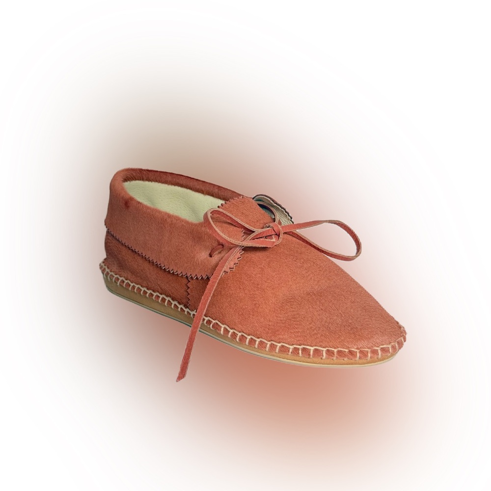 The Great Canyon Moccasin Haircalf Size 7 NWB Dusty Rose